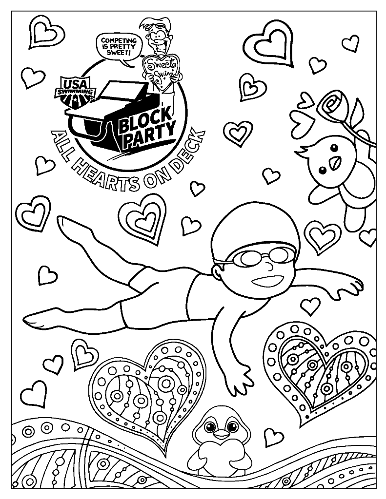 All Hearts on Deck Coloring Page
