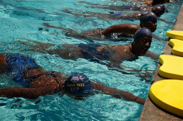 Swimmers at 1922 Swim Clinic 12