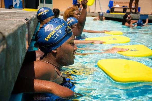 Swimmers at 1922 Swim Clinic 17