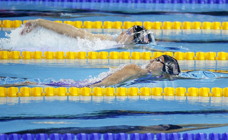 Kathleen Baker at short course Worlds